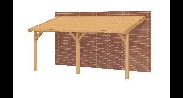 YARD Outdoor OBLIQUE Veranda Schuin dak 600x350 cm Douglas blank dakbeplanking- Schuin dak- - YARD Outdoor