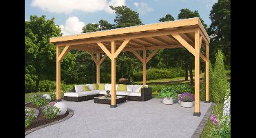 Red Class Zoutelande 500x330 cm basis incl. Schroefpakket - Bouwpakket- Plat dak- - Tuindeco