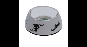 Kattenvoerbak dubbelwandig taupe