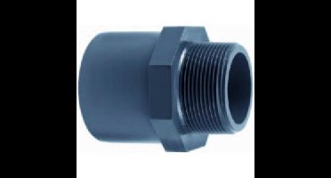 PVC puntstuk met buitendraad - 50 mm x 1 1/2"