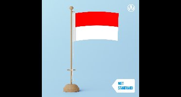 Tafelvlag Indonesie 10x15cm | met standaard