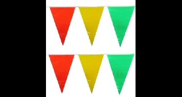 Vlaggenlijn Carnaval Limburg rood geel groen - 6 meter