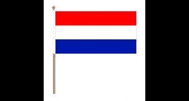Zwaaivlag Nederland 30x45cm, stoklengte 60cm