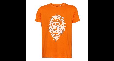 Oranje T-shirt Leeuw - Nederlands Elftal - Katoen - Volwassenen