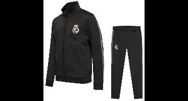 Real Madrid Trainingspak - Eigen Naam - 2025-2026 - Zwart - Kind