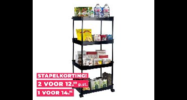 Multifunctionele Organizer 4 Laags Op Wieltjes