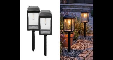 2-Pack Tuinlampen Solar Met Filament - Sfeervol Licht Zonder Gedoe In De Tu ...