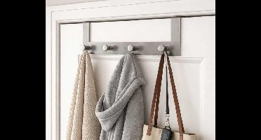 Deurkapstok RVS Voor Kleding Of Handdoeken - Vandaag 1+1 GRATIS! ...