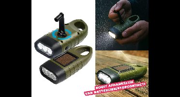 Noodzaklamp 1+1 GRATIS - Met Zwengel En Solar Voor Gebruik Zonder Batterije ...