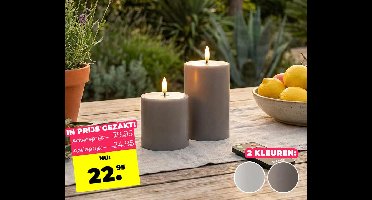 2-PACK Oplaadbare LED Kaarsen - Waterdicht Dus Geschikt Voor Buiten En Binn ...