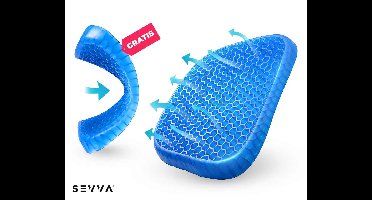 SEVVA® Comfort Gel Zitkussen 1+1 GRATIS - Ergonomisch en Drukverlagend! ...