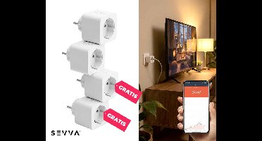 SEVVA® Slimme Stekkers 2+2 GRATIS - Met Live Energiemeter En Meer! ...