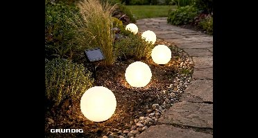 Solar Lichtbollen Snoer Met Warm Wit En Kleuren - Met 5 Lichtgevende Bollen ...