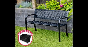 Stalen Design Tuinbank Met Hoes - Ideaal Voor Tuin En Balkon! ...