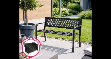 Stalen Design Tuinbank Met Hoes - Ideaal Voor Tuin En Balkon! ...