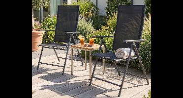 2-PACK Tuinstoelen Opvouwbaar - Comfortabel En Inklapbaar Voor Elke Buitenr ...