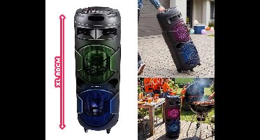 XL Speaker Draadloos Met LED Verlichting 80 cm - Maak Elk Feest Compleet! ...