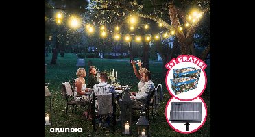XL Solar Lichtslinger Met 50 Lampjes 6,9M - Vandaag 1+1 GRATIS! ...