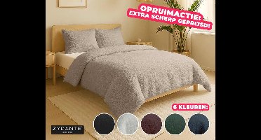 OPRUIMACTIE: Zydante Dekbedovertrek Teddy - Knuffelzacht Comfort Voor Warme ...