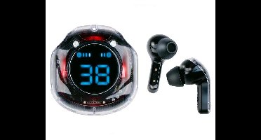 1+1 GRATIS | Draadloze TWS Oordopjes Doorzichtig Zwart