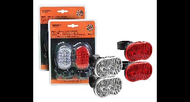 Fietslamp Set LED Wit En Rood Inclusief Batterijen