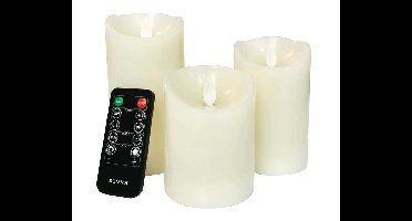 3-PACK Oplaadbare LED Kaarsen