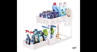 Uitschuifbare Organizer Organizer lade wit Wit