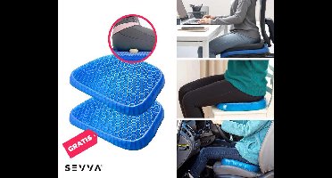 Gel Zitkussen Honingraat 1+1 GRATIS - Koel en Comfortabel Zitten op Auto, Bureau