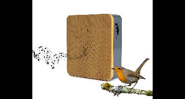 Vogeldoosje Met Sensor 1 Stuk Houtlook