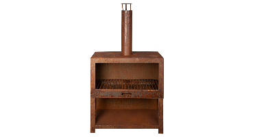 Esschert Terraskachel + Houtopslag Roest L