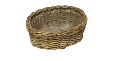 Mand Pot ovaal l44b32h15cm Van der Leeden - Van der leeden