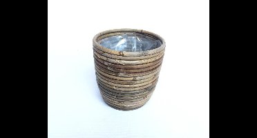 Pot rond ballon streep D18H16 cm Van der Leeden - Van der leeden