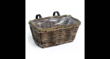 Mand Balkonmand l30b18h16cm grijs Van der Leeden - Van der leeden