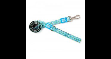 Short leash hondenriem, retro blue/xs van der Basch - Hortus