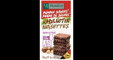 Damhert Minder Suikers Chocoladetablet Hazelnoten