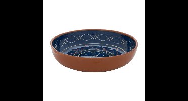 Schaal Fiesta - blauw - 27 cm