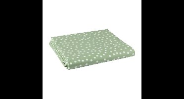 Tafelkleed dots - groen/wit - 150x220 cm