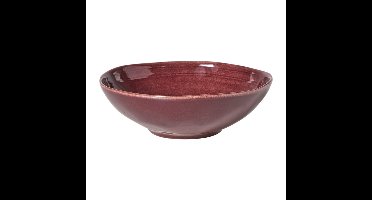 Schaal Toscane - bordeauxrood - ø24x7.5 cm