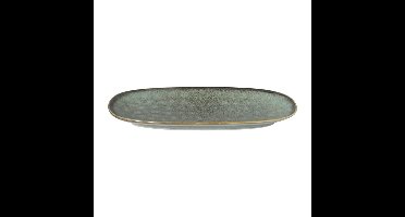 Bord ovaal Toscane - lichtgroen - 25.5x12 cm