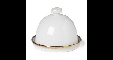 Toscane botervloot - wit - ø12x9 cm