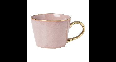 Mok met gouden oor - roze - 250 ml