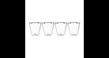 Dubbelwandige glazen - 350 ml - set van 4