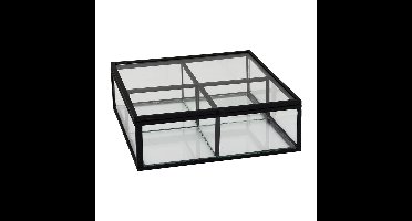 Theedoos - 15x15x5.5 - zwart