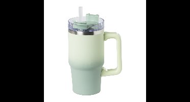 Drinkbeker thermo met draaideksel - groen - 600 ml