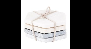 Onderzetters marmer - set van 4
