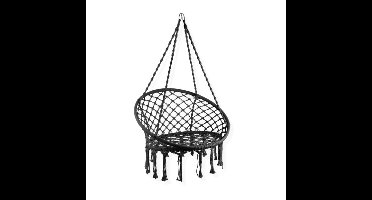 Hangstoel Knoet - zwart - ø80x100 cm