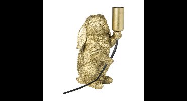 Lampvoet konijn - goudkleurig - 21x13x9.5 cm