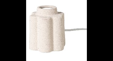 Lampvoet bloem - beige - ø11x13 cm