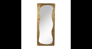 Passpiegel wave acaciahout - bruin - 168x70 cm