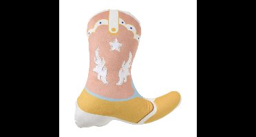 Kussen cowboy laars - multikleur - 32x28 cm